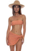 Luli Fama Luli Chic Ruffle Sarong Mini Skirt